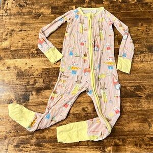 Little Sleepies Easter Bunny Farm Footy Pajamas Pink